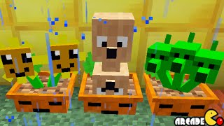 Plants vs. Zombies 2 Minecraft Mod In Crazy Dave's House!