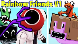 FNF Vs Rainbow Friends Blue but (Pink) V1 (Roblox Rainbow Friends Chapter 1/FNF Mod)