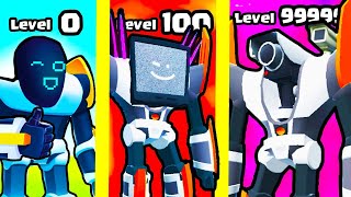 I upgraded a Cyborg to MAX LEVEL CAMERA TITAN! - Mechangelion Robot Fighting