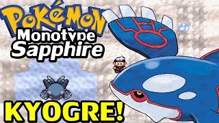 Pokémon Sapphire (Detonado Monotype - Parte 14) - Kyogre e HM Waterfall